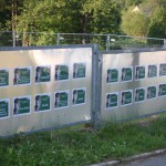 zaun hundeauslauf spender tafeln